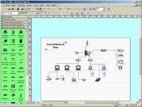 Microsoft Visio 2000 Professional GUI (click to enlarge)