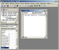 Microsoft Visio 2000 Professional Visual Basic for Applications 6 (click to enlarge)