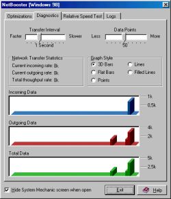 NetBooster applet (click to enlarge)