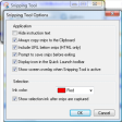 Snipping Tool - Options