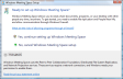 Windows Meeting Space - Setup