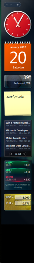 Windows Sidebar - Always on Top